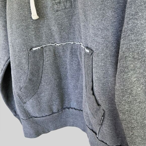 Budweiser Womenβs 1/4 Zip Hoodie | MV Sport | Gray Distressed Style | Size L/XL - Picture 5 of 8